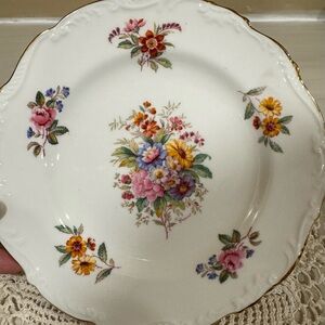 Vintage Coalport China “Fragrance” Salad Plate 7 1/2”